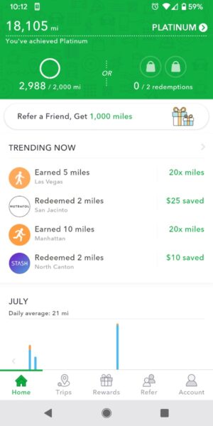 Miles App - Earn Rewards for Movement | deedni